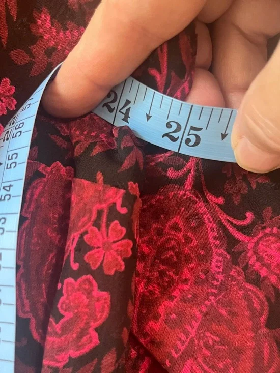 NWT torrid Wine Paisley Long-Sleeve V-Neck Dress - Picture 6 of 10